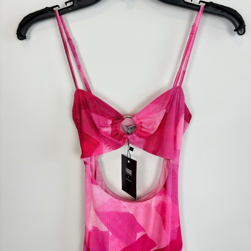 Farai London X Revolve Cut Out Jumpsuit In Pink Size Xs — image 3 of 8